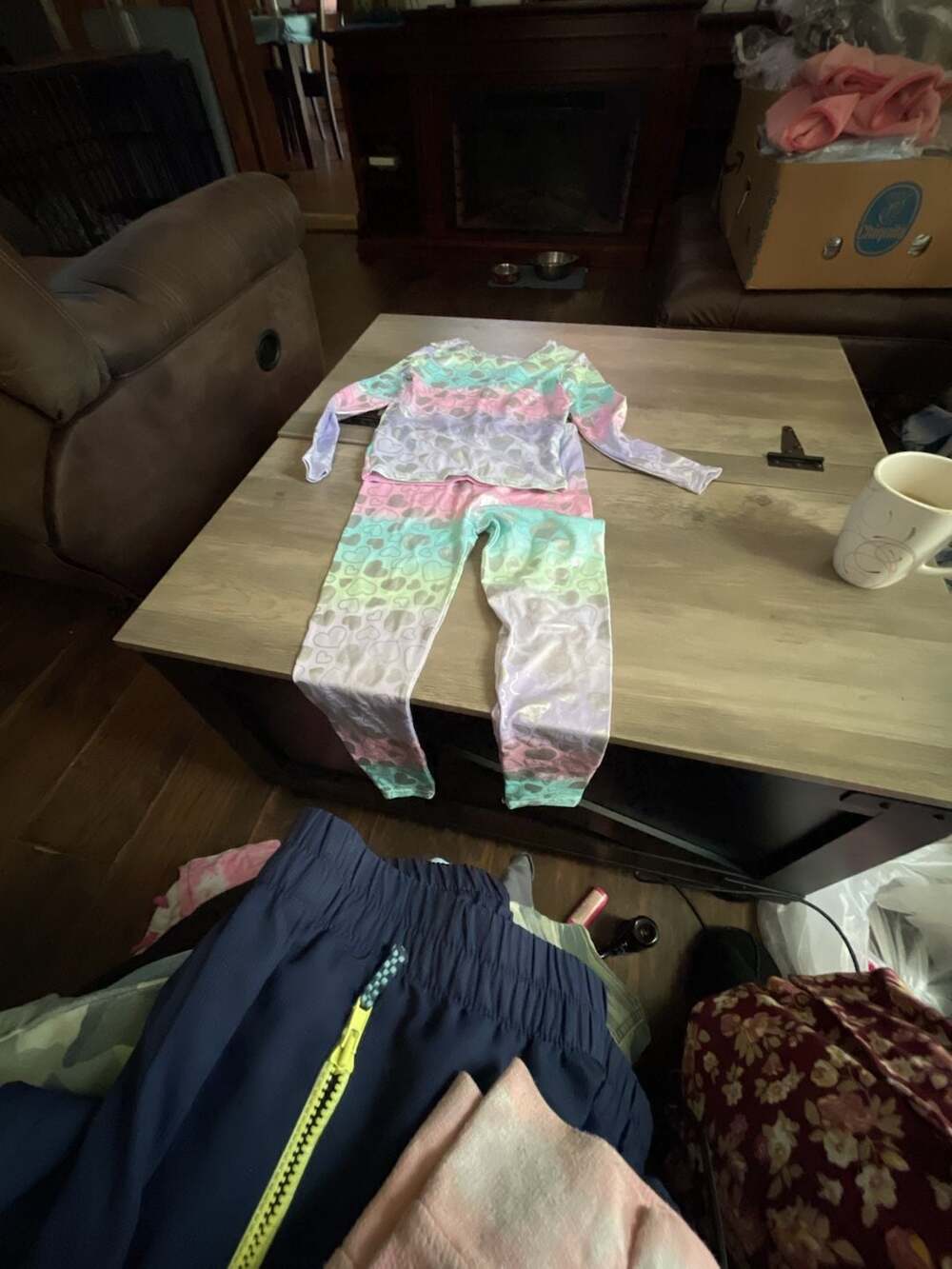 Extremely Me Pajamas Size 6 Rainbow Heart Foil Print